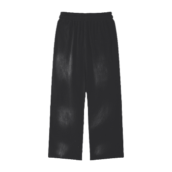 "Beyond The Grave" Acid Washed Sweatpants | Black